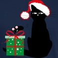 thumbnail image 3 of CafePress - Santa Cat &Amp; Mouse Dark T Shirt - Men's Classic Graphic Cotton T-Shirt, 3 of 4