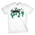 thumbnail image 1 of Little Green Army Men T Shirt Vintage Funny Logo Shirts Military Novelty Toy Tee (White) - L, 1 of 3