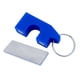 thumbnail image 1 of Clips magnéticos de silicona para almacenamiento de cañas de pescar, tamaño del orificio de sujeción: 1,9 cm/0,75 azul con hoja, 1 of 9