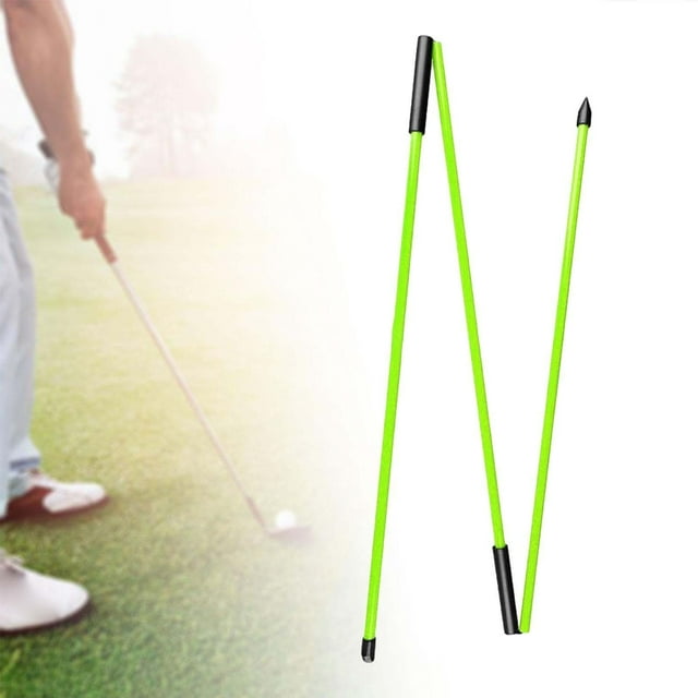Colaxi Golf Alignment Stick Golf Alignment Rod for Men Women Golfer with Storage Tube Golf Direction Stick for Aiming Swing Practice Green