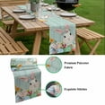 thumbnail image 5 of Easter Bunny Table Runner - 60 Inch Long, Kitchen Dining Table Runner Dresser Scarves, Spring Watercolor Eggs Flower Wood Grain Teal Farmhouse Decor for Coffee Tables Wedding Party Banquet, 5 of 8