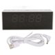 thumbnail image 1 of Reloj despertador con espejo Digital, relojes electrónicos con espejo LED multifuncional para mesa de oficina, dormitorio, luz blanca de concha blanca, 1 of 14