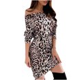 thumbnail image 1 of Vestido largo informal de manga larga con estampado estampado para mujer Fridja  NMB2952, 1 of 7
