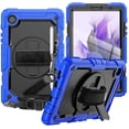 thumbnail image 1 of Timoom Samsung Galaxy Tab A7 Lite Case 8.7 inch 2021(SM-T220/T225), with Screen Protector Pencil Holder Kids Shockproof Rugged Silicone Cover 360 Stand Hand Strap for Galaxy Tablet A7 Lite,Black, 1 of 7
