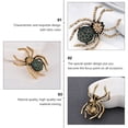 thumbnail image 3 of EeaseCA 1Pc Retro Style Brooch Spider Shaped Brooch Trendy Rhinestone Brooch Pin, 3 of 5
