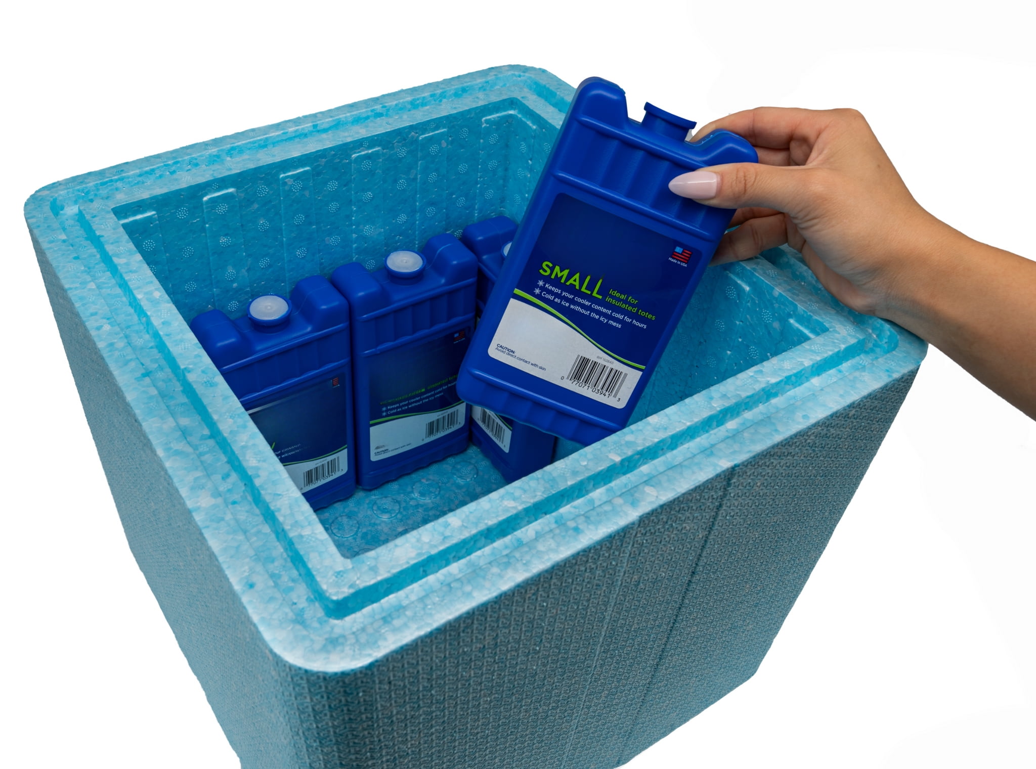 EPE USA Insulated Cold Shipping Box with Foam Cooler (16.375”x 16.375” x 16” Inside Dimensions) Reusable, Recyclable, and Multi-Purpose, theBOXcold