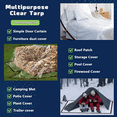 thumbnail image 2 of Tarp Waterproof - Clear Heavy Duty Tarps, Outdoor Transparent Cover 2x4m, 2 of 5