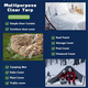 thumbnail image 2 of Tarp Waterproof - Clear Heavy Duty Tarps, Outdoor Transparent Cover 2x4m, 2 of 5