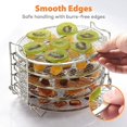 thumbnail image 4 of ZHAOCHENG Rejilla de deshidratación Soporte de acero inoxidable Accesorios compatibles con freidora de aire Instant Pot Tapa crujiente, 4 of 5