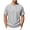 Gray, variant on Men's Plus Size Short Sleeve Rivet T-Shirts Casual Crewneck Summer Tops Loose Fit Fashion Streetwear Stylish Tee Shirt White M