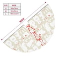 thumbnail image 3 of Sikiie White Rabbit 30-48 inches {designName} Print Christmas Tree Skirt Snowman Xmas Tree Skirt with Edge Christmas Decorations for Holiday Party30", 3 of 7