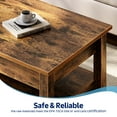 thumbnail image 4 of Greenstell Table Basse de Rangement à Plateau Relevable - Style Ferme avec 2 Tiroirs, Compartiment Caché et Plateau Relevable en Bois - Brun Rustique - 37 Pouces, 4 of 6