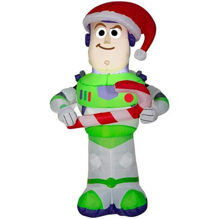 Polyester Airblown Toy Story Buzz Lightyear Christmas Inflatable Multi Color