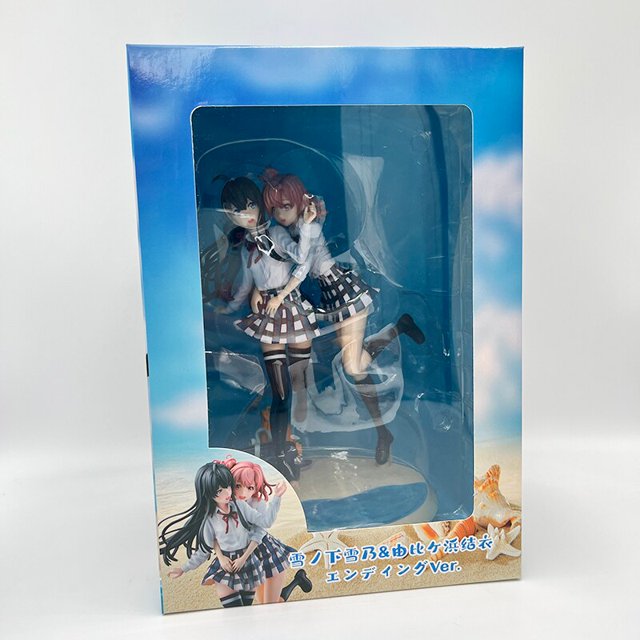 24cm My Teen Romantic Comedy SNAFU, Sexy figura de Anime Yui Yuhigahama/Yukino Yukinoshita Ending Ver. Figura de acción modelo muñeca Juguetes Gong Bohan LED