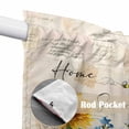 thumbnail image 4 of Yellow Sunflowers Swag Curtains for Kitchen/Bedroom/Living Room, Floral Bees Elegant Pastoral Botanical Scalloped Curtains 63 Inch Long, Window Swag Topper Curtains Valances 2 Panels Set 36"x63", 4 of 8