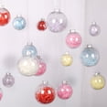 thumbnail image 3 of 10 Uds. De adorno de bola transparente delicado de Navidad, juego de bolas decorativas de plástico, suministros para fiestas (6cm) Sincero Electrónica, 3 of 5