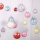 thumbnail image 3 of 10 Uds. De adorno de bola transparente delicado de Navidad, juego de bolas decorativas de plástico, suministros para fiestas (8cm) Sailing Electrónica, 3 of 5