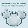 thumbnail image 3 of Silicone Suction Plate for Toddlers Self Feeding Plate Divided Dish and Bowl for Baby Kids Fun Crab Shape Food Feeding Bowl Non-slip and Microwave Dishwasher Safe for Most Highchairs Tray, 3 of 8