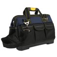 thumbnail image 3 of Bolsa de almacenamiento de herramientas, boca ancha, 5 bolsillos externos, gran espacio, mango cómodo, portátil, impermeable, para taller en casa, 19 pulgadas, 3 of 8
