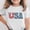 White, variant on Afuyipoi Girls Graphic T-Shirt (for 3-15) Short Sleeve Independence Day Celebration Crew Neck Patriotic Tops Tee for Boys Black Size 5