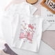 thumbnail image 2 of Camiseta de flores de Hello Kitty para niños, ropa de calle informal Kawaii, Sanrio, Melody Kuromi, Anime Y2k, dibujos animados, 2 of 4