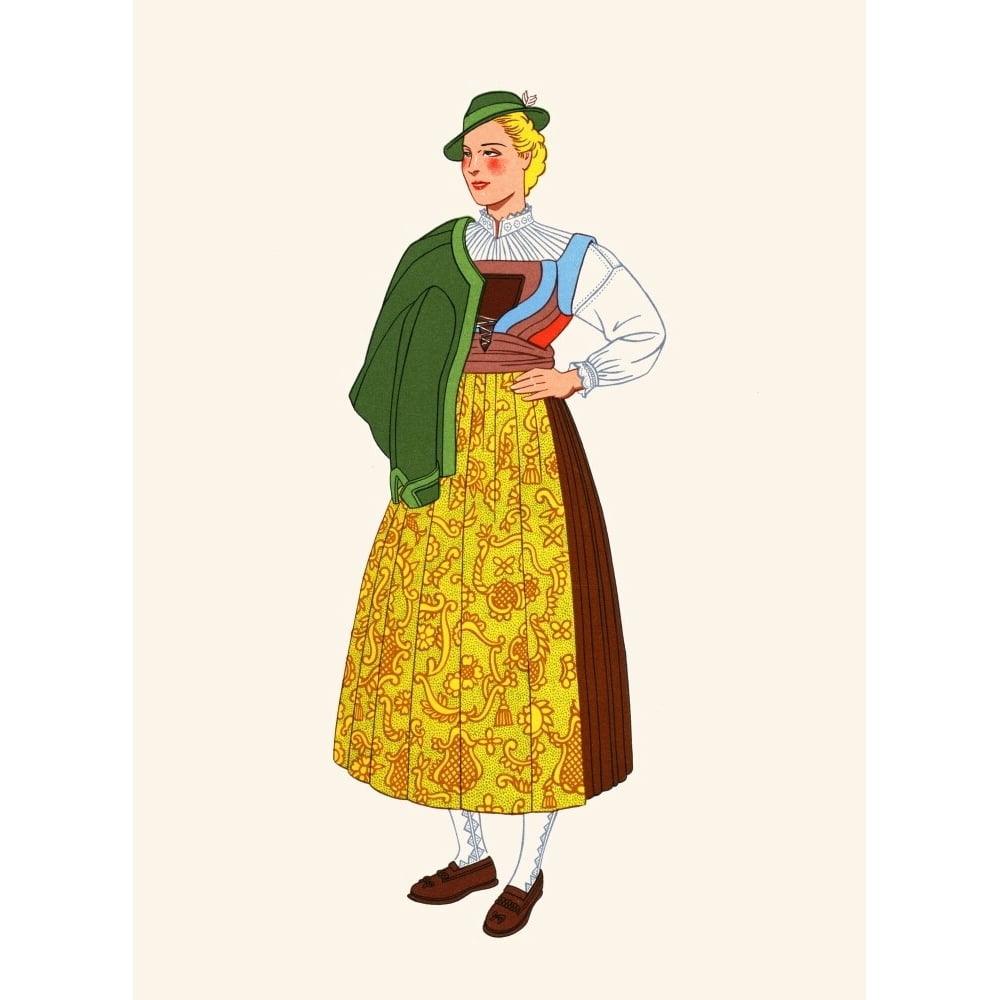 National Costumes Of Austria Poster Print By E Lepage Walmart