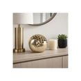 thumbnail image 3 of Contemporary Metal Mesh Orb for Home Decor - Ornaments for Bathroom, Living Room, and Office Room Decor - Decorative Sculptural Object for Shelf Display and Coffee Table Accent - 7", Gold, 3 of 12
