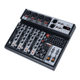 thumbnail image 5 of 4 Channel Audio Mixer Digital Mixer Sound Card Microphone Live Broadcast Computer Recording DJ Audio Equipment US Plug, 5 of 6