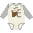 thumbnail image 3 of Inktastic Party at My Crib Boys or Girls Long Sleeve Baby Bodysuit, 3 of 5
