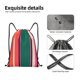 thumbnail image 4 of Fotbe Vertical Stripes Bolsa Mochila con Cordón Estampada, Bolsa de Gimnasio Deportiva, Bolsa Cinch, Bolsa con Cordón para Hombres y Mujeres-Small, 4 of 6