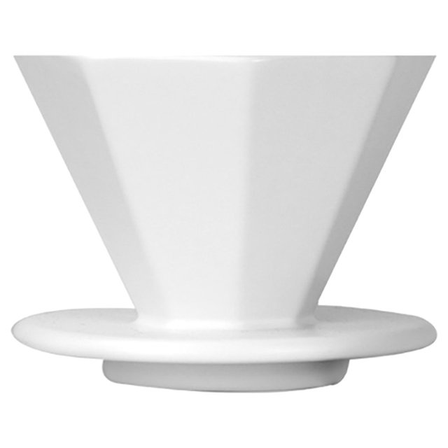 de goteo degree de cerámica de goteo reutilizable de Blanco grande Gloria Gotero de café