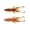 Light brown 4, variant on 8 PCS Soft Crawfish Lures Plastic Fishing Craw Baits Artificial Fishing Lures Baits Swimbait for Carp Bass Fishing