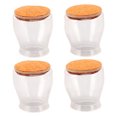 thumbnail image 1 of 16Pcs Chair Leg Protectors Transparent Round Scratch Resistance Silent Silicone Felt Furniture Pads Covers, 1 of 8