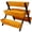 Brown + Wood+6, variant on LIANGKA Dark Brown 8 Pocket Elevated Garden Planter Box Foldable Side Table Mobile Plant Bed for Outdoor Gardening
