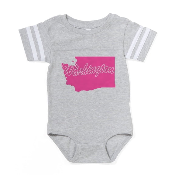 CafePress - Washington - Cute Infant Baby Football Bodysuit