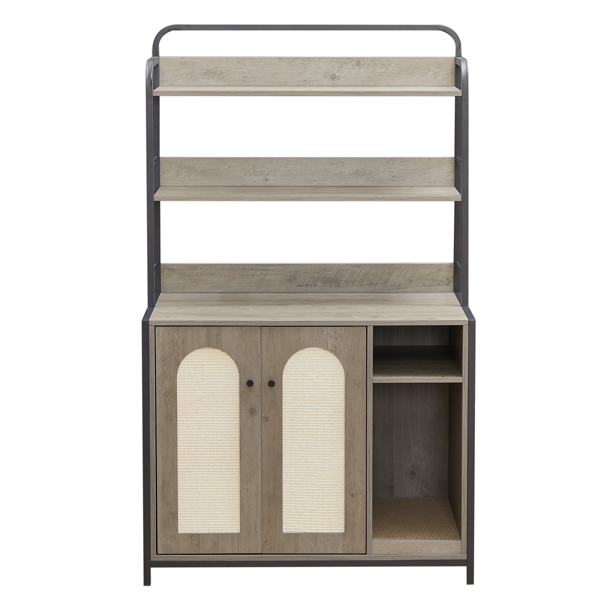 Pefilos 41" Large Hidden Cat Litter Box Furniture with Shelf, Wood Sturdy Cat Washroom Enclosure Cat House Storage with 2 Entrances, White Pefilos 41" Large Hidden Cat Litter Box Furniture with Shelf, Wood Sturdy Cat Washroom Enclosure Cat House Storage with 2 Entrances, White