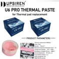 thumbnail image 2 of Thermal Putty U6 PRO For VGA GPU IC Processor Rapid Cooling Thermal Pad Replacement Heat Blocking Putty High Performance 50g, 2 of 5