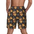 thumbnail image 4 of Goofa Hamburgers Hot Dogs Printed Men's Swim Trunks Board Shorts Quick Dry Mens Swimming Trunks with Compression Liner,Breathable Fit Hawaii Beach Shorts-Small, 4 of 9