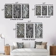 thumbnail image 4 of Designart "In Black and White Opt Art Exploration II" Abstract Framed Wall Art Set Of 3 - Black Op Art Frame Gallery Wall Set For Home Decor, 4 of 7