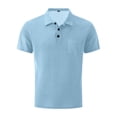 thumbnail image 2 of Capri Polo Shirts Men Ultra Comfortable Polo Shirt Textured Breathable Refreshing Casual Polo Shirts，2XL, 2 of 7