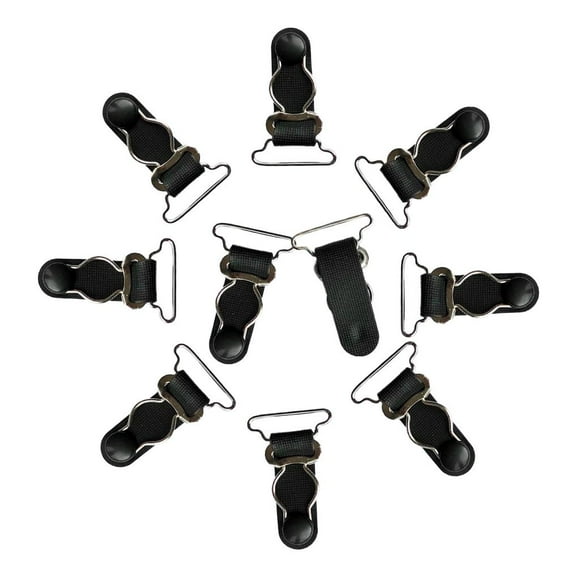 10/set Womens Garter Belt Grips Hooks Medias Tirantes Corset Clips - Blanco, 26mm Colcomx Liga de tirantes