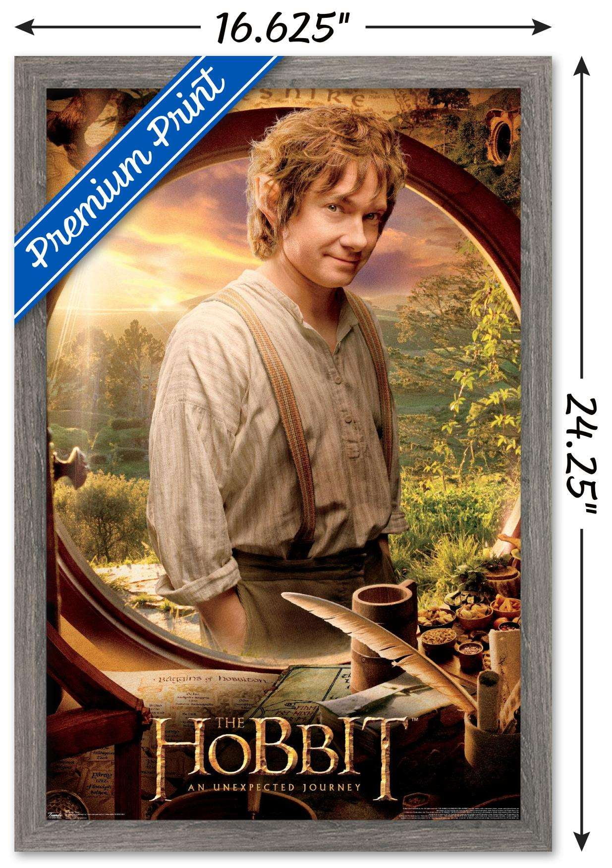 The Hobbit: An Unexpected Journey - Teaser Wall Poster, 14.725" x 22.375", Framed