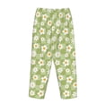 thumbnail image 5 of Naloa Daisies Flowers Print Women’s Ultra-Soft Comfy Pajama Lounge Pants with Pockets & Drawstring, 5 of 8