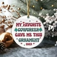 thumbnail image 4 of Decoraciones de Árboles de Navidad, Colgante de Amistad de Acrílico Circular Personalizado, Interesantes Ornamentos de Vacaciones para Árboles de Navidad Puertas Mochilas, Decoración Del Hogar, 4 of 4