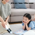 thumbnail image 4 of PureCasa Car Vacuum Portable Plug-in Handheld Vacuum with 120W Power, 14.8ft Corded & Large Suction, Household Slim Lightweight Mini Vacuum Cleaner for Home Vihecle, 1PC, White, 2.2"x2.2"x9.9", 4 of 8