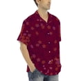 thumbnail image 3 of Camisas s Para Hombre De Vestir Camisas estampadas para hombre, camisas de playa con botones de manga corta para hombre (Pink, L), 3 of 7