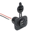 thumbnail image 2 of EeaseMX Adaptador USB dual de 12 V para coche y motocicleta, enchufe para encendedor de cigarrillos, para teléfono móvil, tableta y GPS (negro), 2 of 8