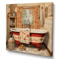 thumbnail image 2 of Designart "Bath Vintage beauty III" Bath & Laundry Canvas Print, 2 of 5