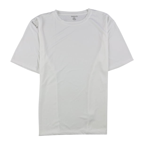 Reebok Volt Performance - Camiseta básica para hombre, color blanco, XXL
