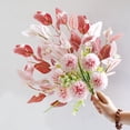 thumbnail image 5 of Wozhuo Artificial Flowers Silk Bouquets for Dining Table Desktop Decor Realistic Home Decor, 5 of 6